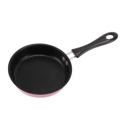 Mini poêle à frire en acier inoxydable 12cm avec un manche ergonomique pour une cuisson facile