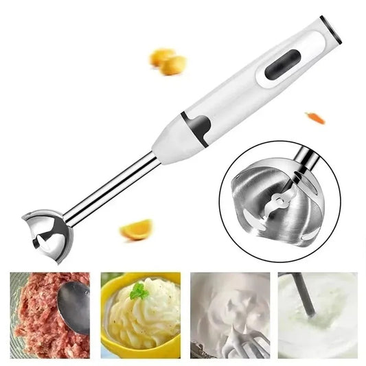 Mixeur Plongeant Électrique 400W – Inox avec tête en acier inoxydable pour mixer facilement les aliments