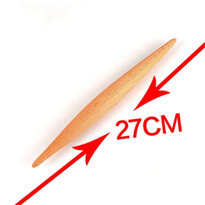 Rouleau à Pâtisserie en Bois – 27 à 58 cm en bois lisse, parfait pour étaler la pâte facilement