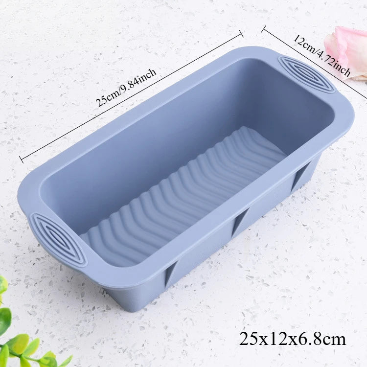 Moule à cake Rectangulaire en Silicone – Four & Congélateur de 25x12x6.8 cm avec design antidérapant