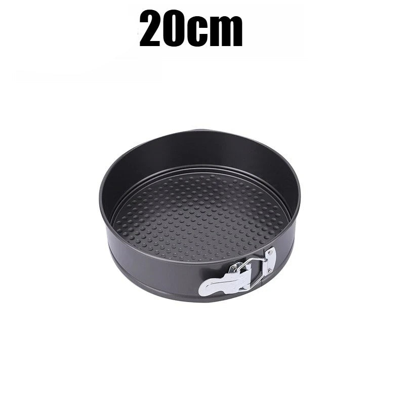 Moule à Charnière en Acier Carbone de 20 cm avec fond antiadhésif et système de verrouillage pratique