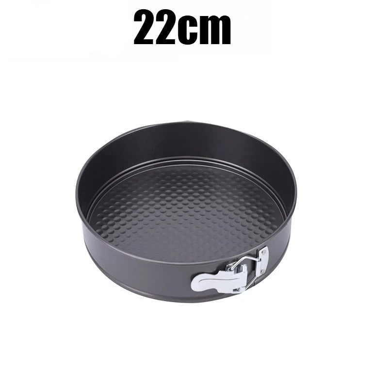Moule à Charnière en Acier Carbone de 22 cm avec un design antiadhésif idéal pour la pâtisserie