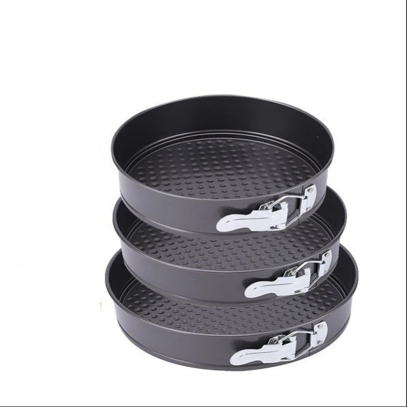 Moule à Charnière en Acier Carbone – 20, 22 cm ou Lot de 3 avec revêtement antiadhésif pour des gâteaux parfaits