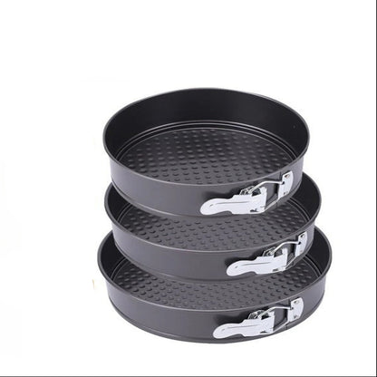 Moule à Charnière en Acier Carbone – 20, 22 cm ou Lot de 3 avec revêtement antiadhésif pour des gâteaux parfaits