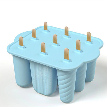 Moule à glace en silicone 12 pièces avec bâtonnets pour créer des glaces maison facilement