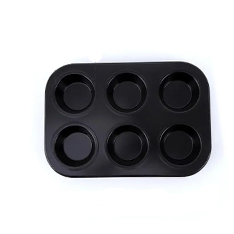 Moule à Muffins Acier Carbone Antiadhésif avec six cavités pour des muffins parfaitement cuits