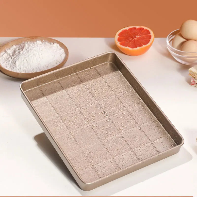 Moule à nougat antiadhésif en métal avec surface texturée, idéal pour préparer des douceurs