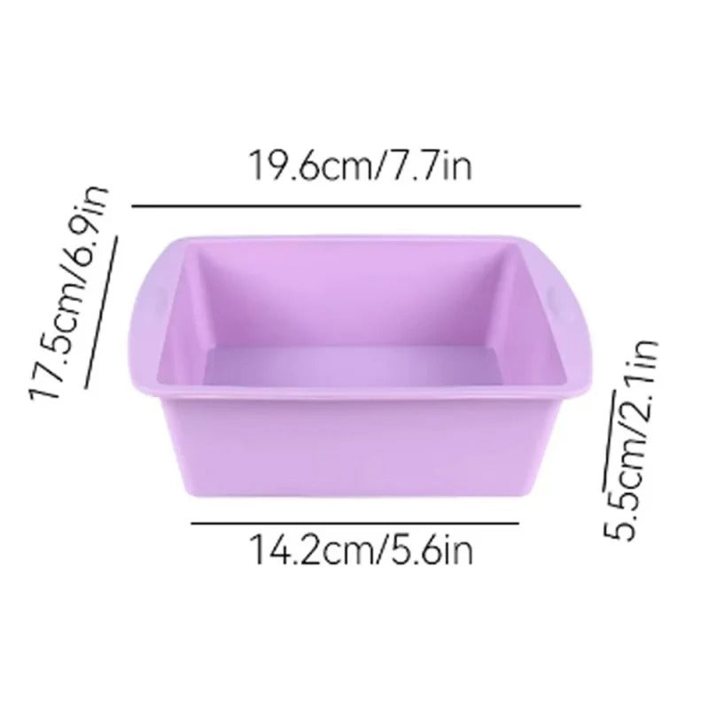 Moule Carré en Silicone – Brownies, Gâteaux & Air Fryer avec dimensions pour la cuisson facile et pratique