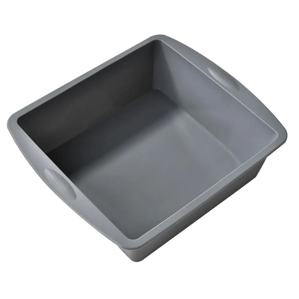 Moule Carré en Silicone – Brownies, Gâteaux & Air Fryer avec poignées pour une cuisson facile