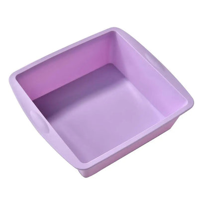 Moule Carré en Silicone pour préparer des Brownies, Gâteaux & Air Fryer avec une couleur lavande