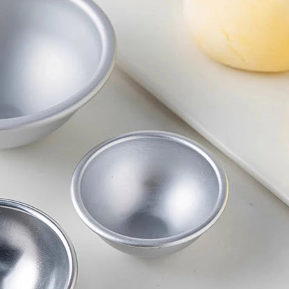 Moule Demi-Sphère en Aluminium – 10 Pièces pour la pâtisserie, parfait pour réaliser des desserts élégants