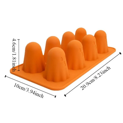 Moule Fantôme Silicone Halloween pour réaliser des Chocolats et Gelée en forme de fantômes