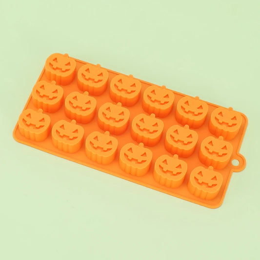 Moule Halloween chocolat citrouille en silicone alimentaire avec 16 cavités pour bonbons festifs