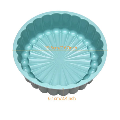 Moule Silicone 100 % Alimentaire – Facile à Démouler, en silicone bleu avec un design élégant et dimensions précises