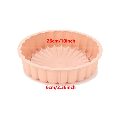 Moule Silicone 100 % Alimentaire – Facile à Démouler, rond de 26 cm pour pâtisserie pratique