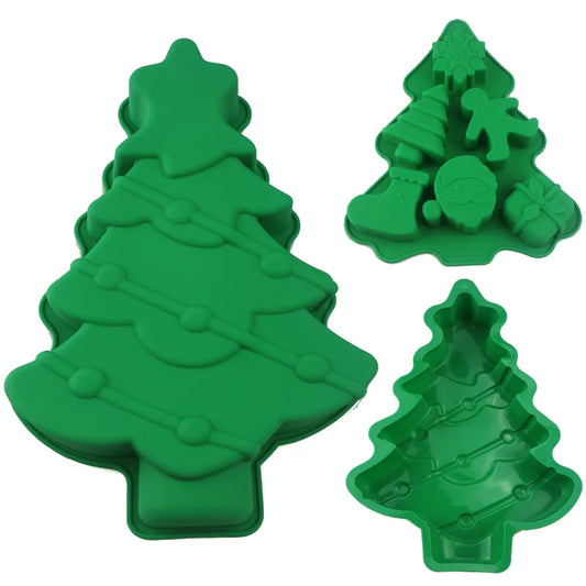 Moule Silicone Sapin Noël – Chocolats et Biscuits DIY en trois tailles pour créations festives