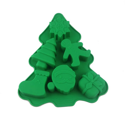 Moule Silicone Sapin Noël – Chocolats et Biscuits DIY en forme d'arbres et de bonhommes de neige