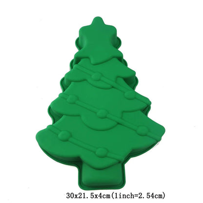 Moule Silicone Sapin Noël pour Chocolats et Biscuits DIY en forme d'arbre de Noël
