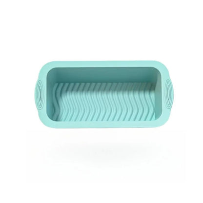 Moule en silicone pâtisserie antiadhésifs pour gâteaux et cakes, couleur bleu clair, idéal pour la cuisson