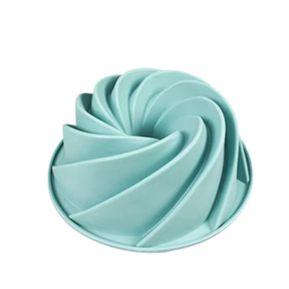 Moules Silicone Pâtisserie Antiadhésifs Gâteaux et Cakes en vert menthe pour la cuisson facile