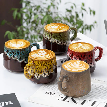 Mugs en Céramique Clay 350 ml – Tasse Universelle avec des motifs colorés pour boissons chaudes