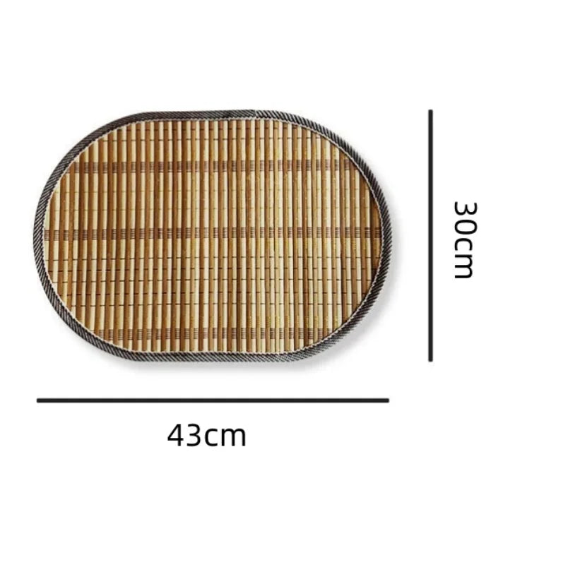 Napperons Ovales Nordiques en PU – Lot 1/4/6 Pièces avec dimensions de 43 cm x 30 cm, parfaits pour la décoration de table.