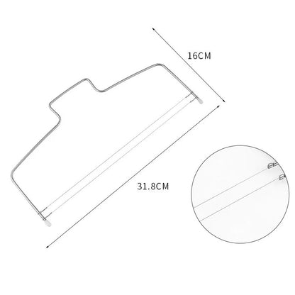 Niveleur à Gâteau Réglable – Coupe-Gâteau Inox en acier inoxydable pour des couches de gâteau parfaites