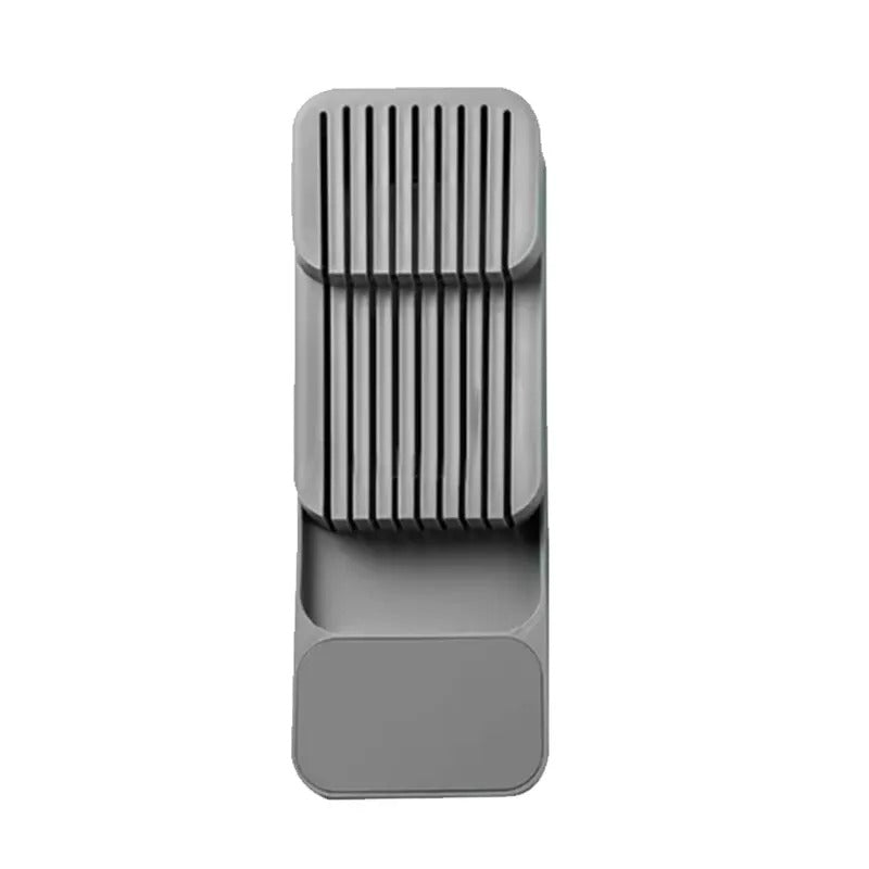Organisateur de Couverts Compact – Rangement Pratique en gris pour cuisine moderne
