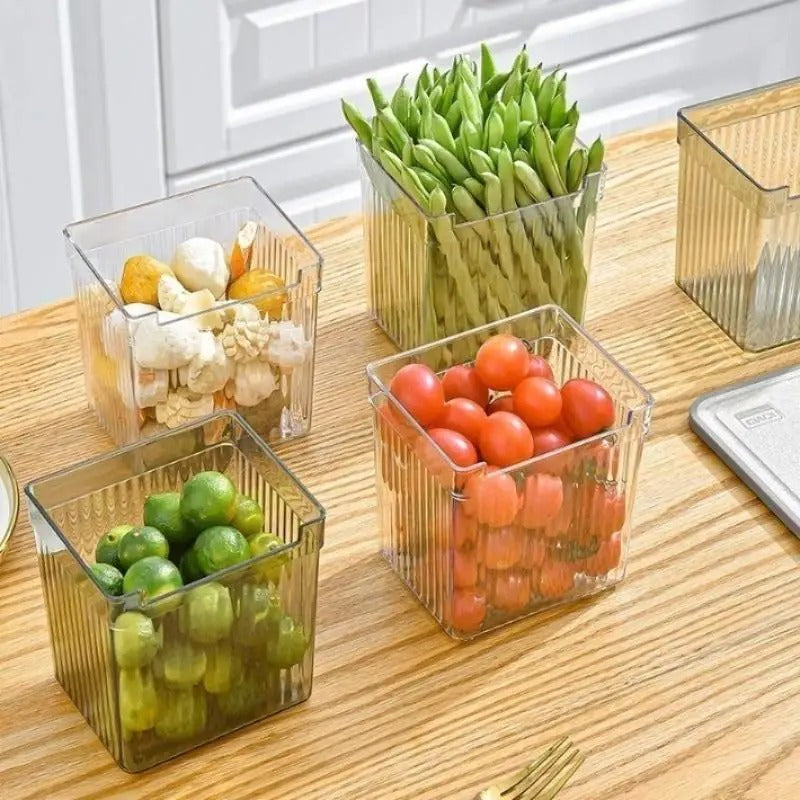 Organisateur de Frigo Transparent Empilable – Gain de Place pour une meilleure organisation des aliments