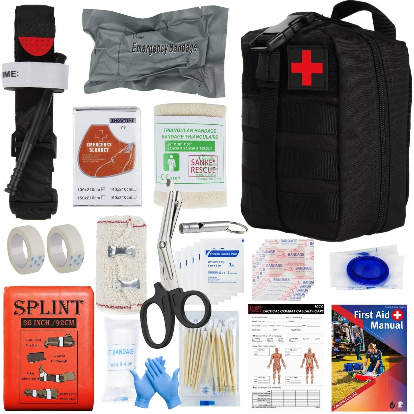 la trousse de premiers secoure est complète pour survivre dans n'importe quels situations disponible dans le kit solo 72h 
