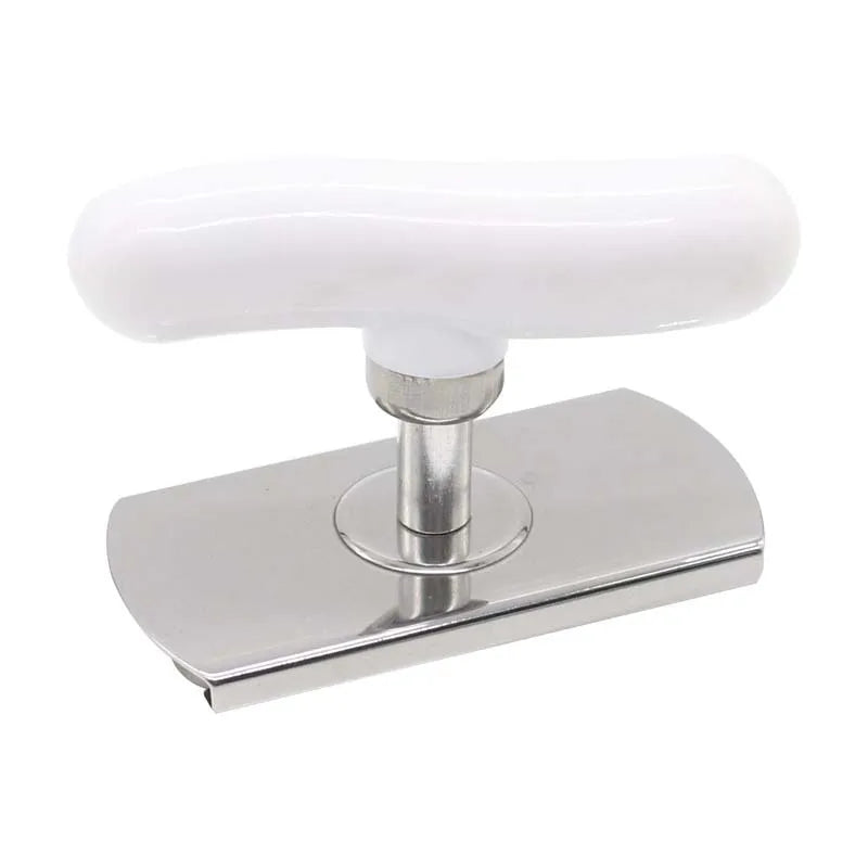 Ouvre-Boîte Inox Ergonomique avec poignée blanche pour une ouverture facile des conserves