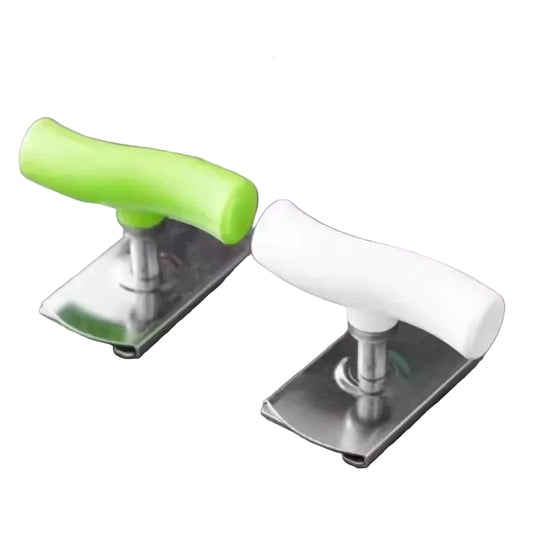 Ouvre-Boîte Inox Ergonomique avec Poignées Vertes et Blanches pour une Ouverture Facile des Conserves