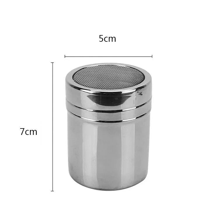 Pack Café Maison – Mousseur à lait + Tamiseur + Pochoirs à café en inox, tamiseur de café pour une préparation parfaite