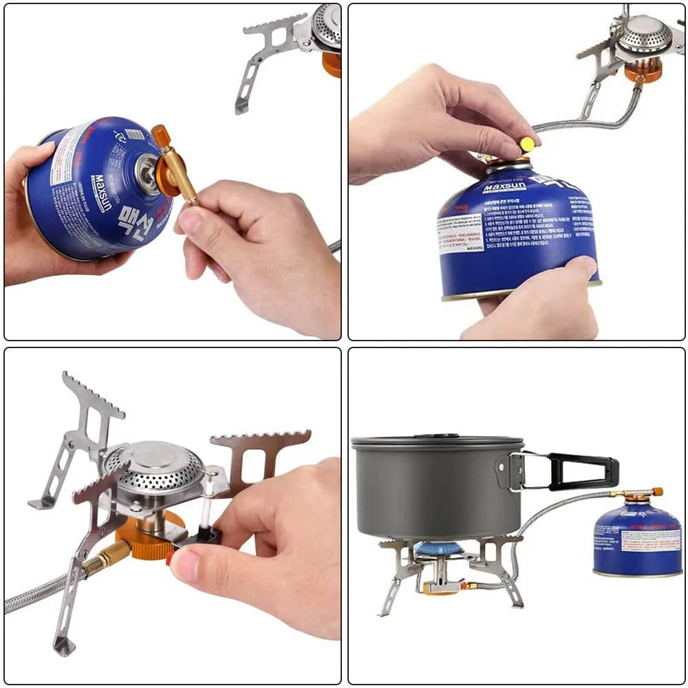 Pack de Survie 72h – Kit d’Urgence Complet pour Famille de 3 à 4 Personnes avec Réchaud Portable en Action
