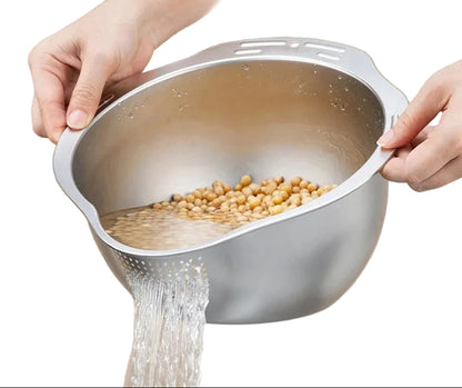 Passoire à Riz en Acier Inoxydable 304 pour égoutter les grains et les aliments facilement