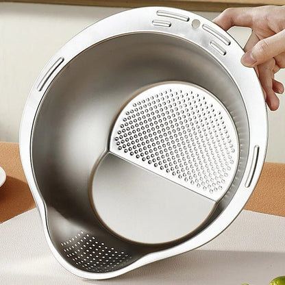 Passoire à Riz en Acier Inoxydable 304 avec un design perforé pour un drainage efficace