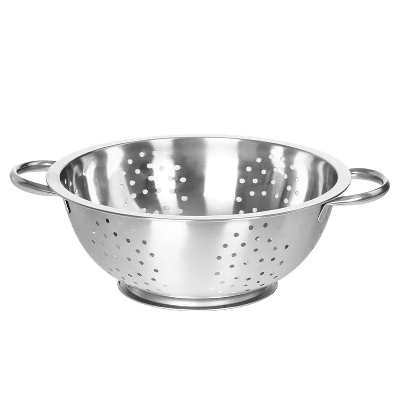 Passoire de Cuisine Inox Grande Capacité – Bol Égouttoir Polyvalent 26 cm pour égoutter facilement vos aliments