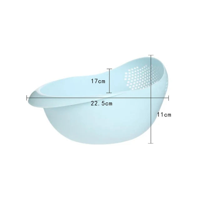 Passoire Fruits et Légumes – Polyvalent en bleu pour drainer facilement vos ingrédients