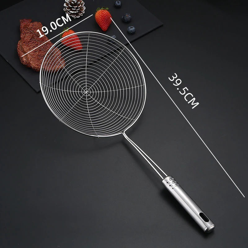 Passoire Inox Cuisine – Égouttoir et Filtre Multifonction en acier inoxydable avec manche ergonomique
