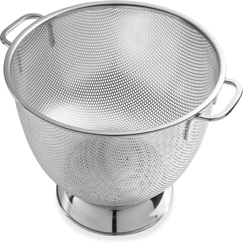 Passoire Inox Microperforée 22,5 cm à Deux Anses idéale pour égoutter les aliments