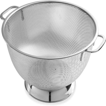 Passoire Inox Microperforée 22,5 cm à Deux Anses idéale pour égoutter les aliments