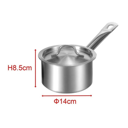 Petite Casserole Inox avec Couvercle – Induction & Tous Feux, idéale pour la cuisine quotidienne