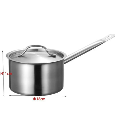 Petite Casserole Inox avec Couvercle – Induction & Tous Feux, 18cm de diamètre et 11cm de hauteur