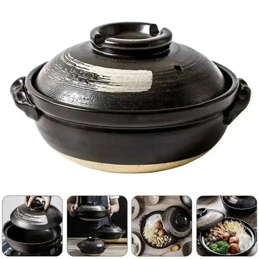 Petite Cocotte en Céramique 19 cm avec Couvercle pour Cuisson Mijotée, idéale pour préparer des plats savoureux