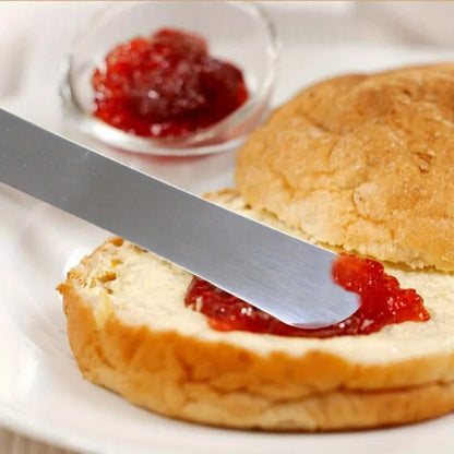 Petite Spatule de Pâtisserie en Inox – Pour Étaler et Garnir du confiture sur un biscuit moelleux