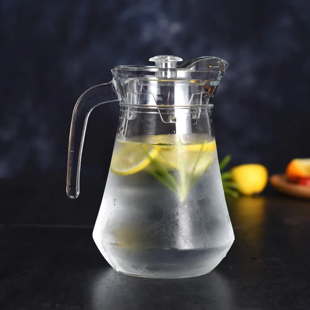 Pichet à Eau en Acrylique Résistant Chaud Froid avec des tranches de citron à l'intérieur