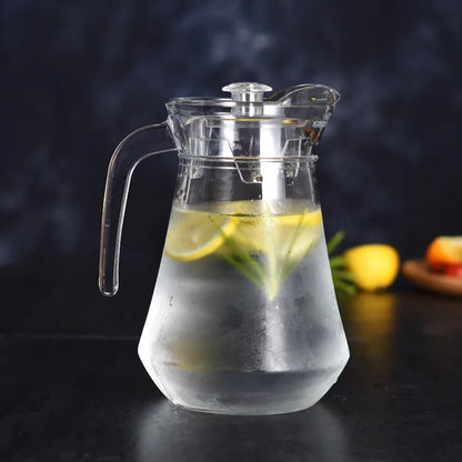 Pichet à Eau en Acrylique Résistant Chaud Froid avec des tranches de citron à l'intérieur