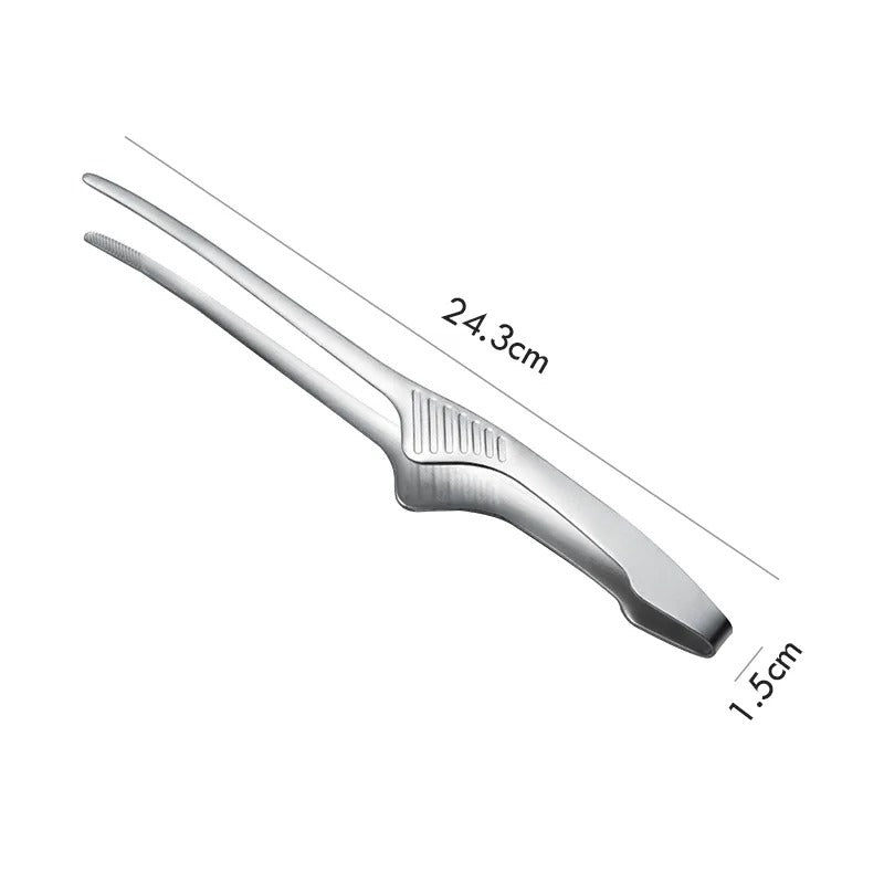 Pince de cuisine en inox autoportante de 24,3 cm pour une manipulation facile des aliments