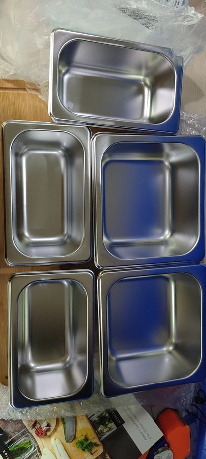 Planche à Découper Bambou Extensible – Avec Bacs Rangement en inox pour une cuisine organisée et pratique