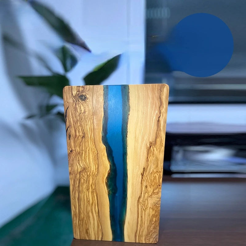 Planche à Découper en Bois d’Olivier et Résine – Double Face – 40x23 cm, idéale pour la préparation des repas